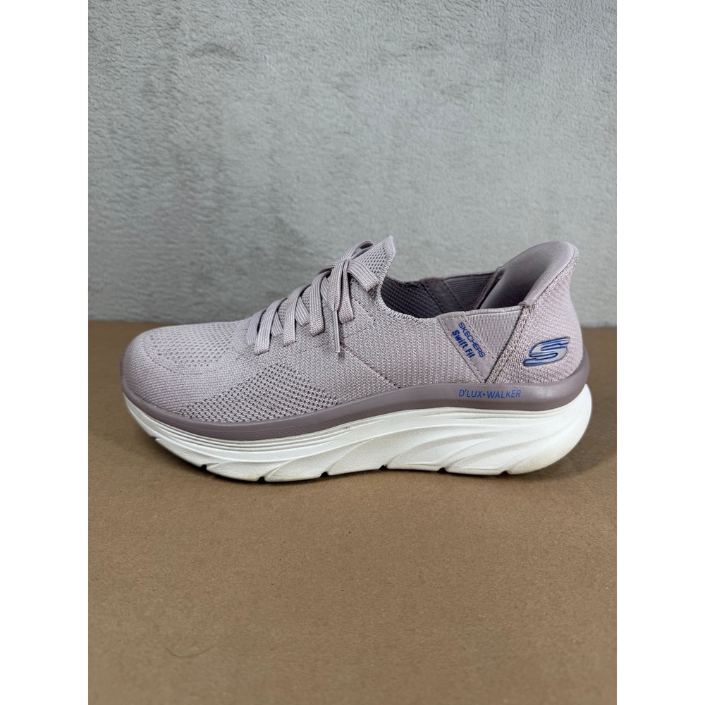 Skechers Swift Fit Sneakers Womens 7.5 Mauve Slip-ins D'Lux Walker 179204-MVE
